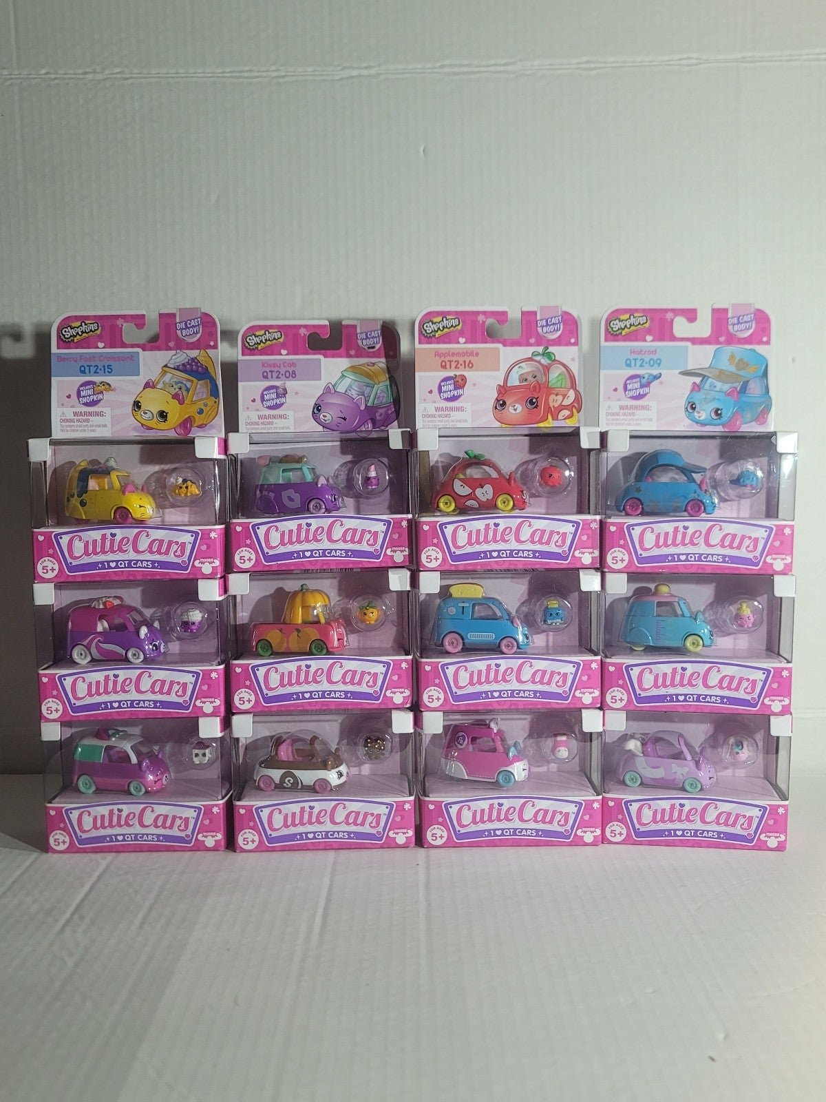 x13 Die Cast Shopkins Cutie Cars 1HeartQT Cars HTF Rare