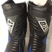 Mens Bilt Black & Blue Armoured Motorcycle Boots sz 12
