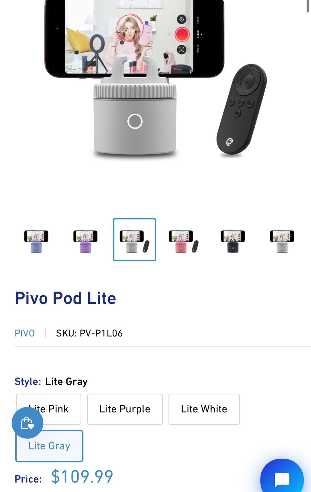 Pivo pod lite NEW tracking tripod