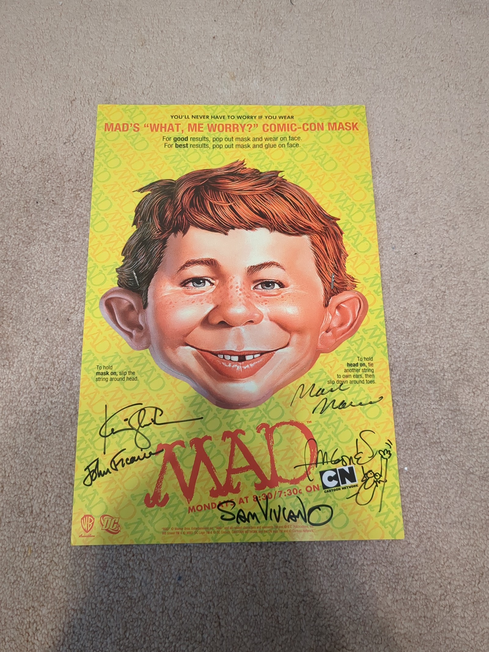 MAD animated Poster 2012 signed cartoon network