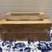 #52BT RAE DUNN TEA BOX STORAGE ORGANIZER