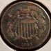 1865 Two Cents with rotated planchet #2841