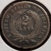 1865 Two Cents with rotated planchet #2841