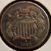1865 Two Cents with rotated planchet #2841