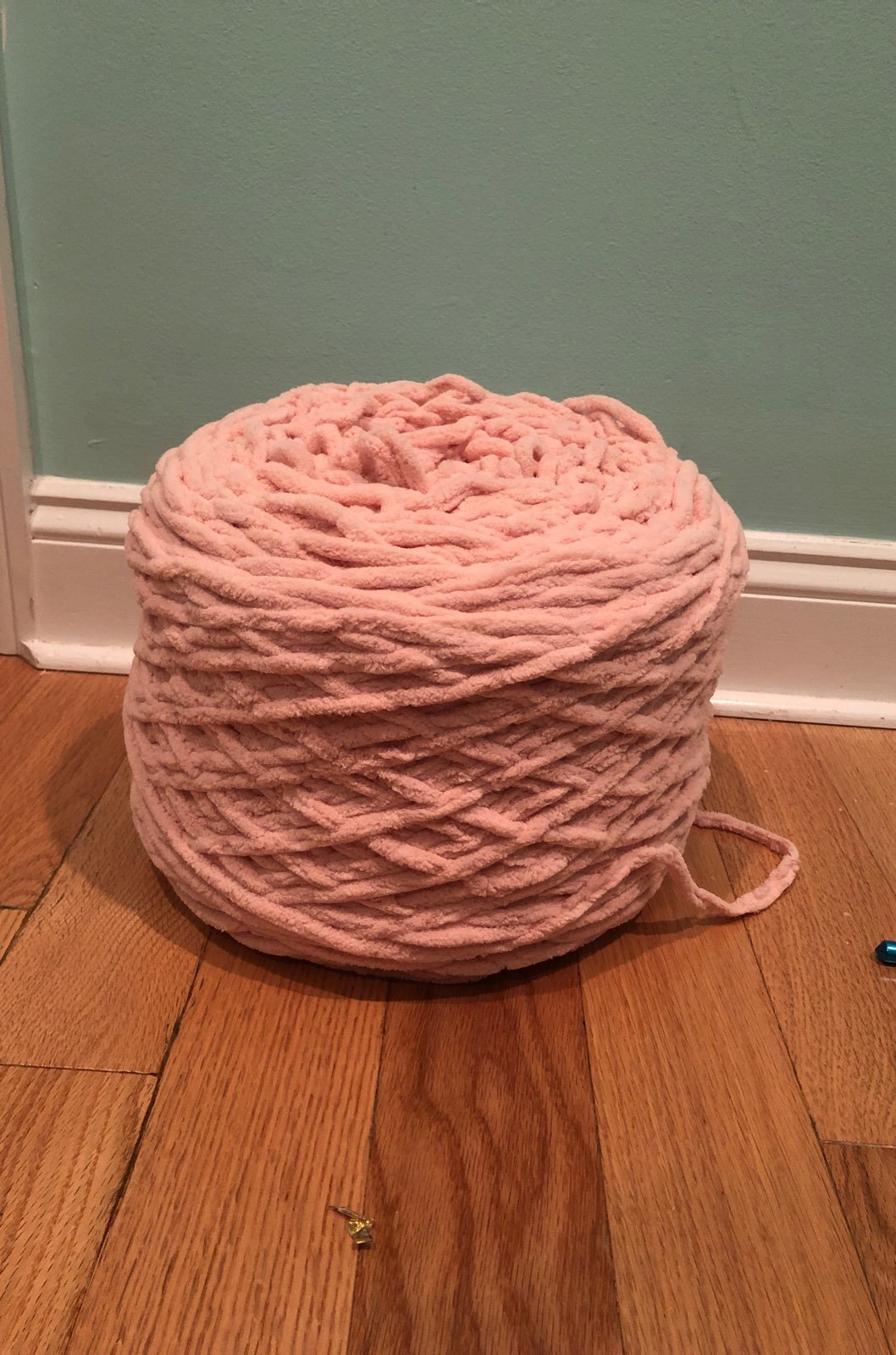 crochet hook and yard