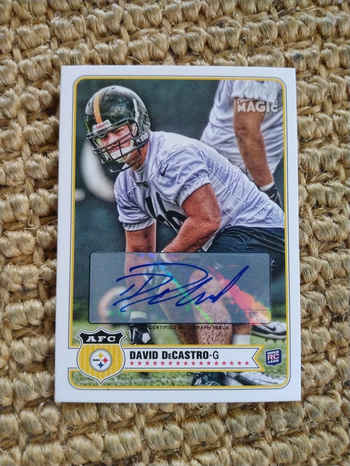 2012 NFL Topps Magic David DeCastro ROOKIE AUTOGRAPH OUT OF PRINT