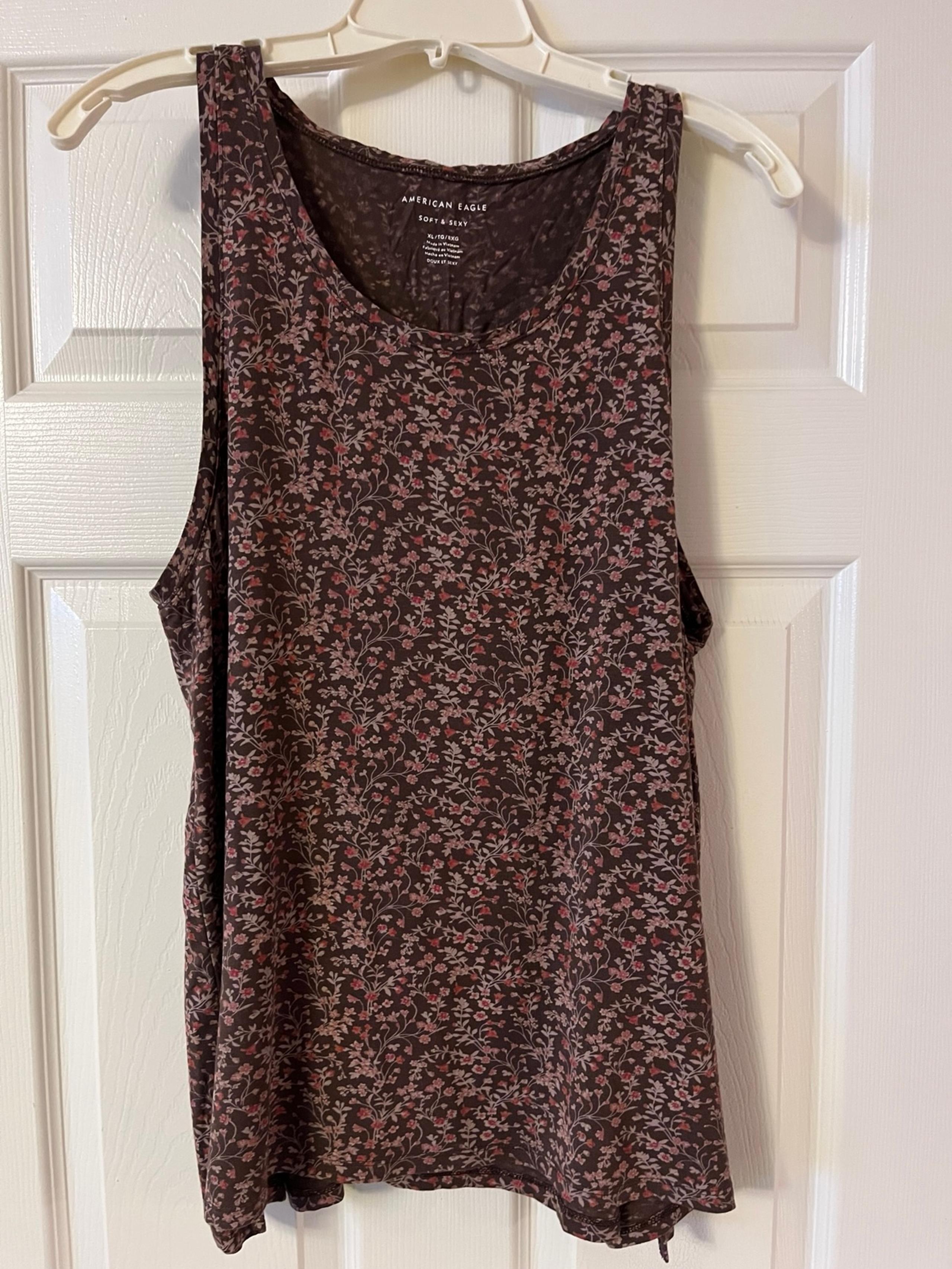Women’s American Eagle Soft & Sexy Floral Tank, Size XL