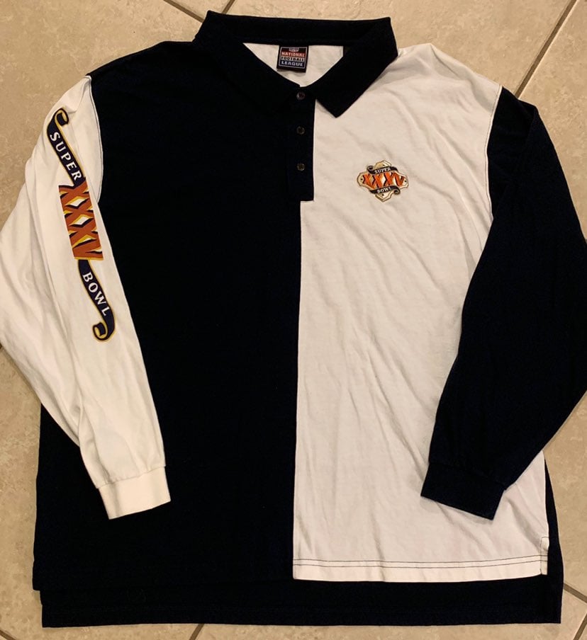 2001 NFL Super Bowl XXXV LS Polo Shirt