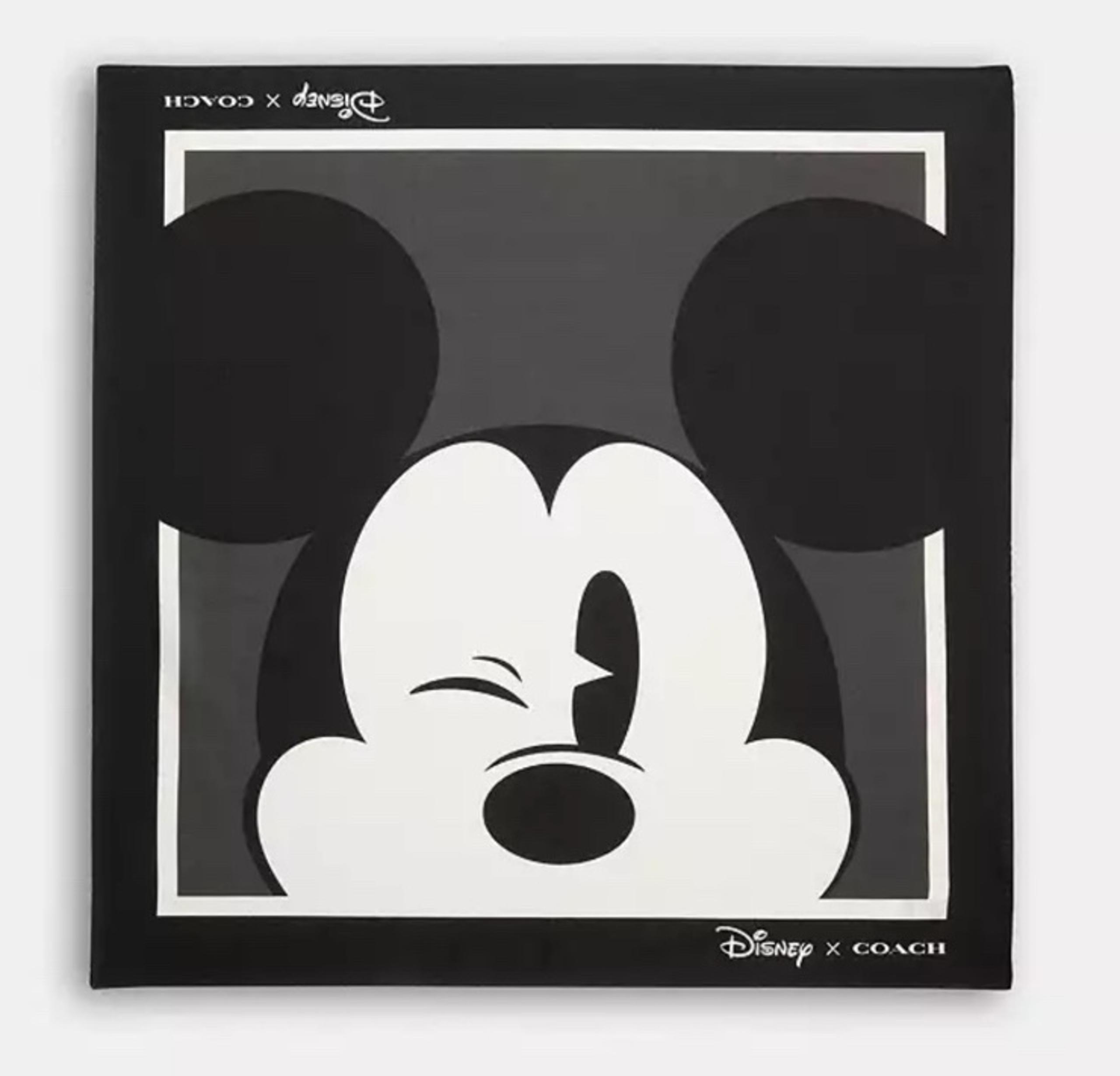 Disney X Coach Mickey Mouse Silk Bandana NWT
