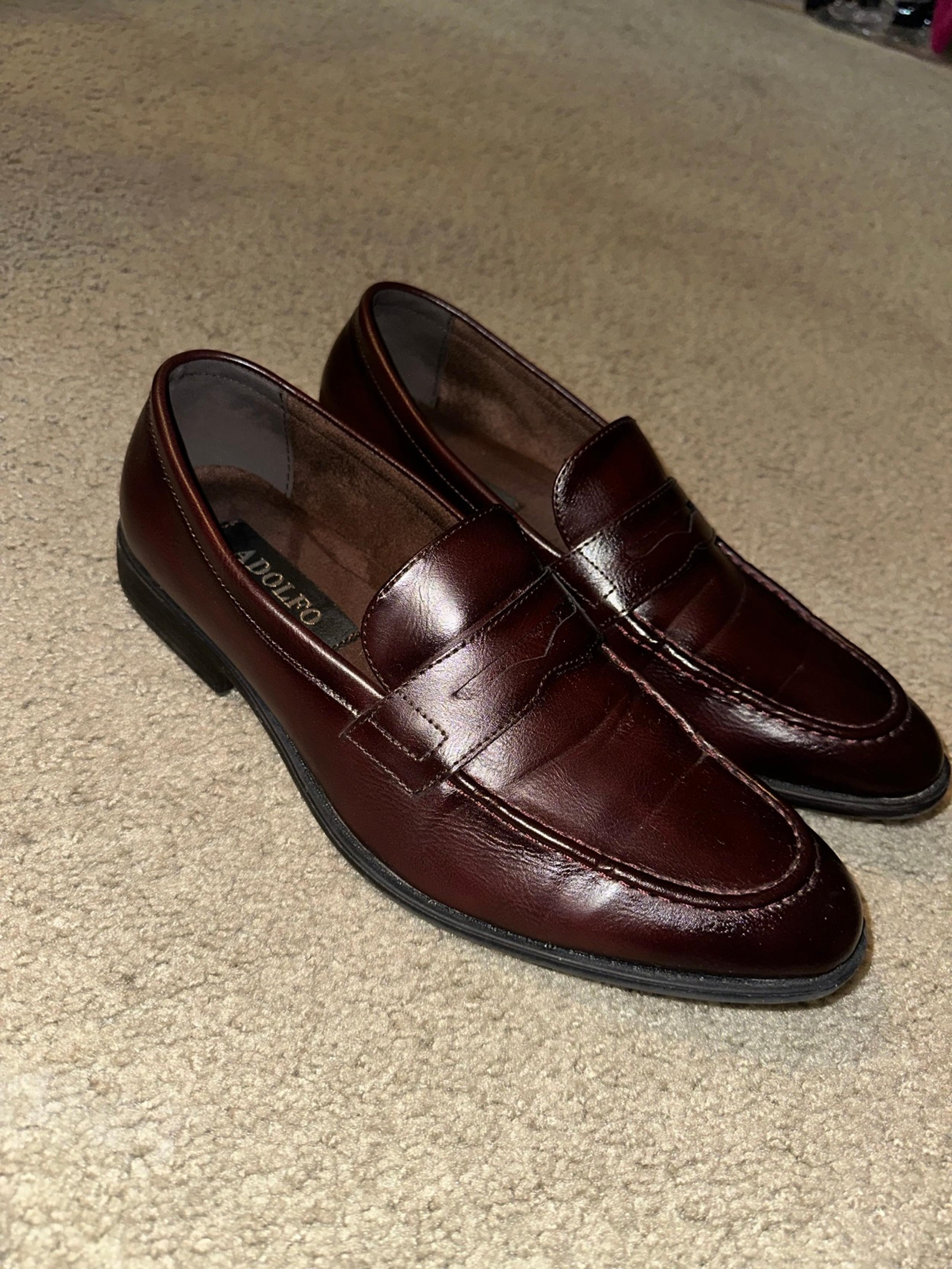 Men Adolfo Penny Loafers Size 10.5