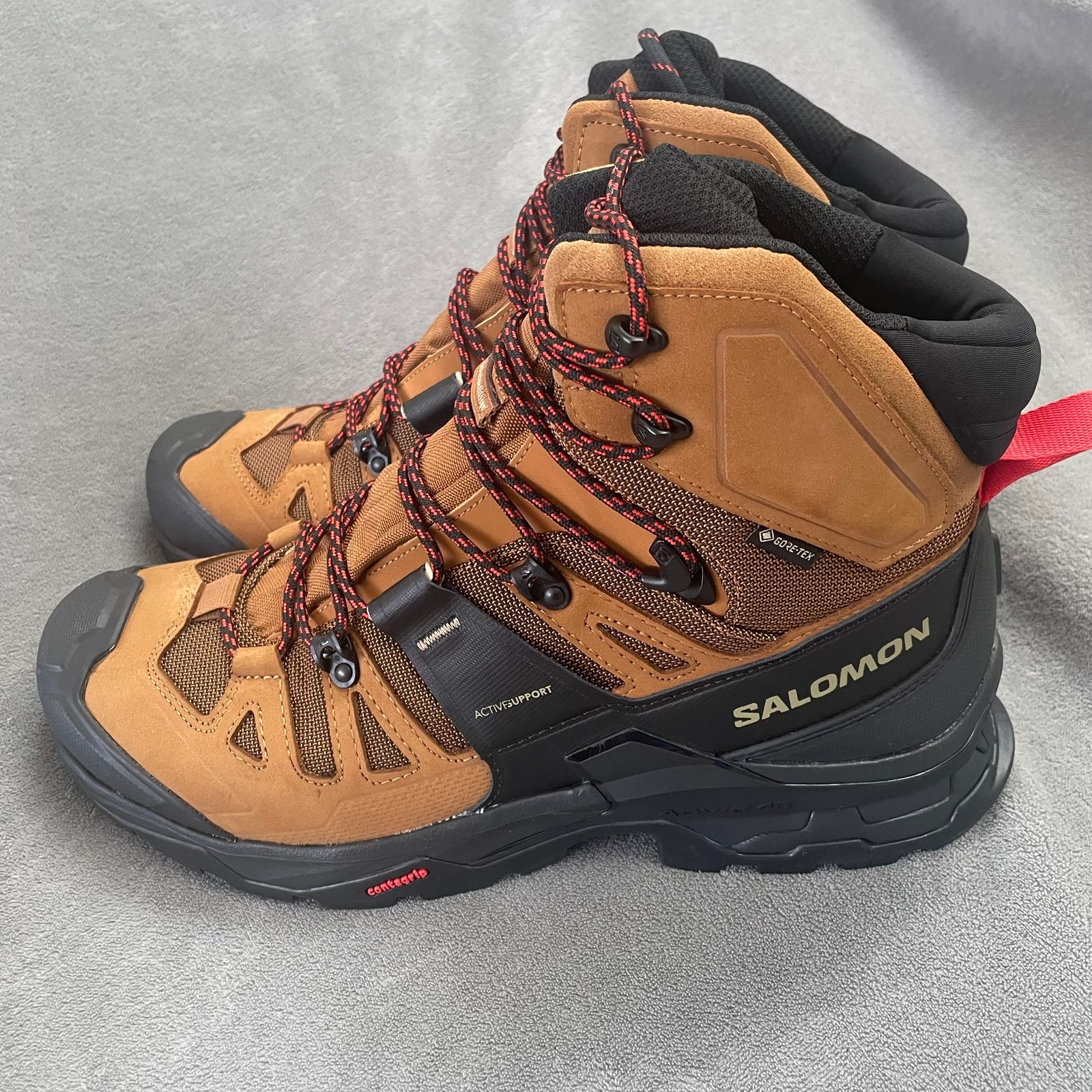 Salomon Quest 4 GTX Outdoor Gore-Tex Boot 471564 Brown Black Men's Size 10.5 New