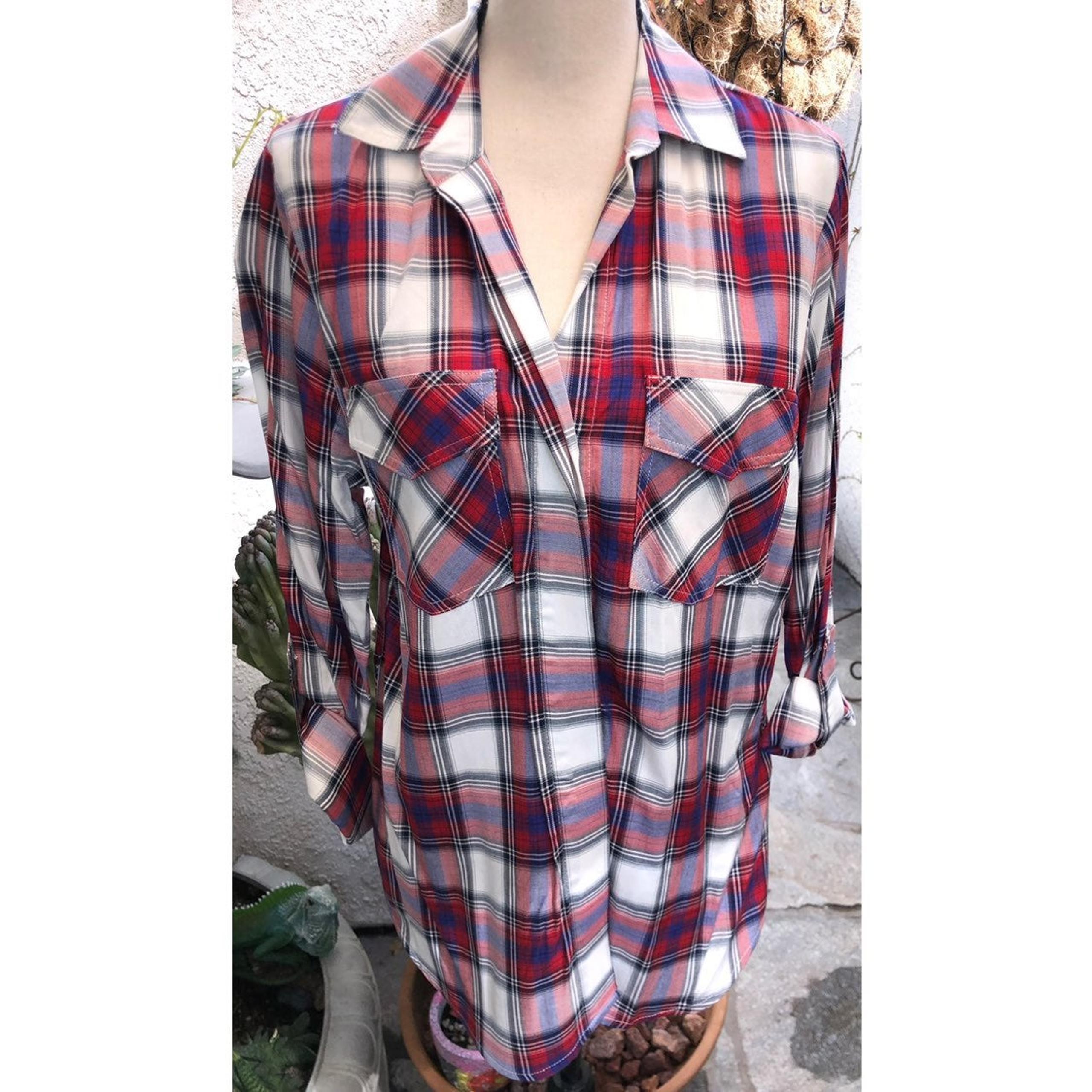 Sam Edelman Plaid Button Down Med