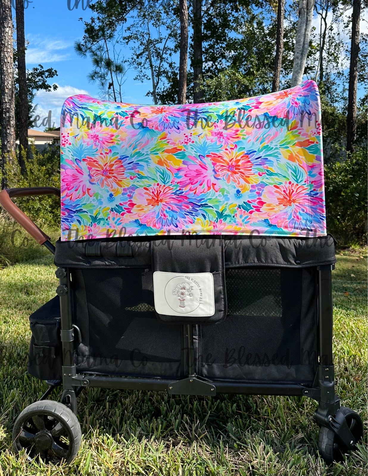 Floral Canopy for Wonderfold Wagon W4 Og/Elite/Luxe UV50+