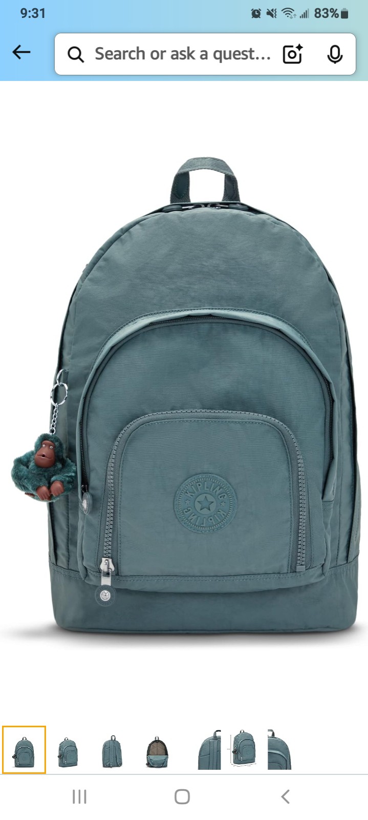 Kipling woman's backpack