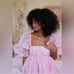 Selkie Pink Porcelain Print Puff Sleeve Gown Maxi Dress