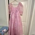 Selkie Pink Porcelain Print Puff Sleeve Gown Maxi Dress