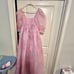 Selkie Pink Porcelain Print Puff Sleeve Gown Maxi Dress