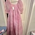 Selkie Pink Porcelain Print Puff Sleeve Gown Maxi Dress