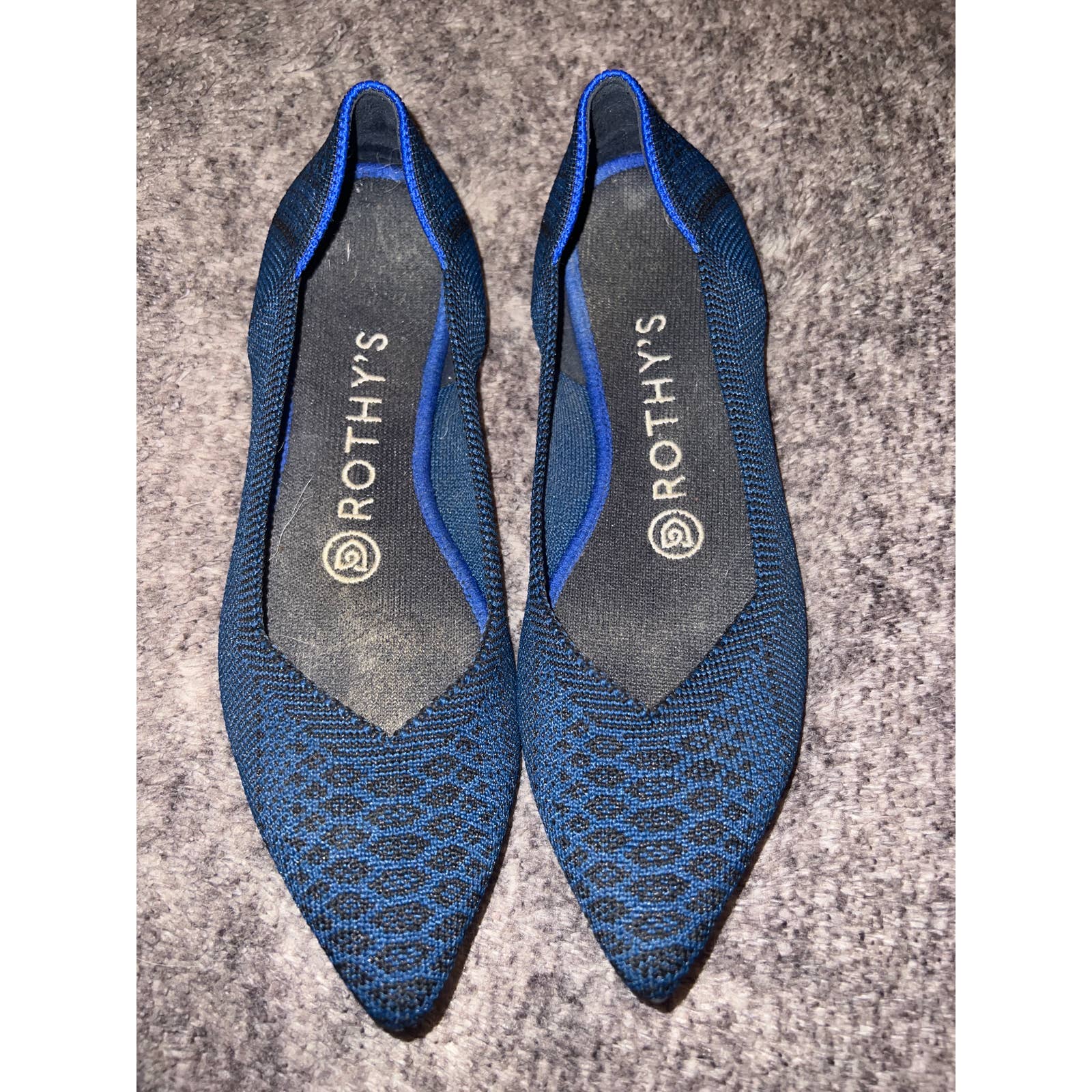 Rothy’s Deep Teal Python Points size 6