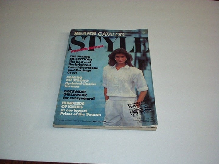 Vintage July 1989 SEARS Style Catalog - Premier Edition (The Spring Collection)