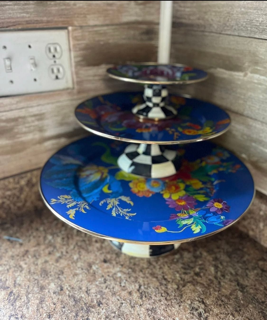Mackenzie Childs Pedestal Tray