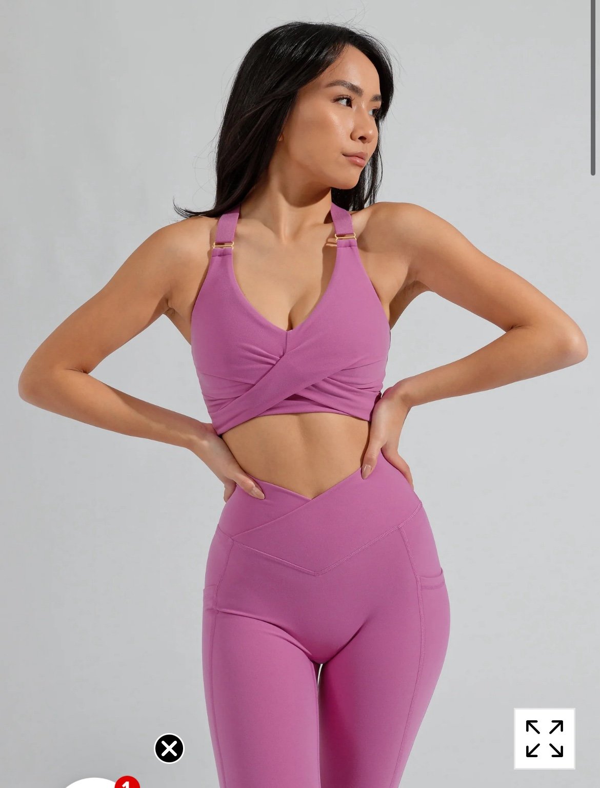 Buffbunny Candy Wrap Sports bra -Cake Pop Pink size small