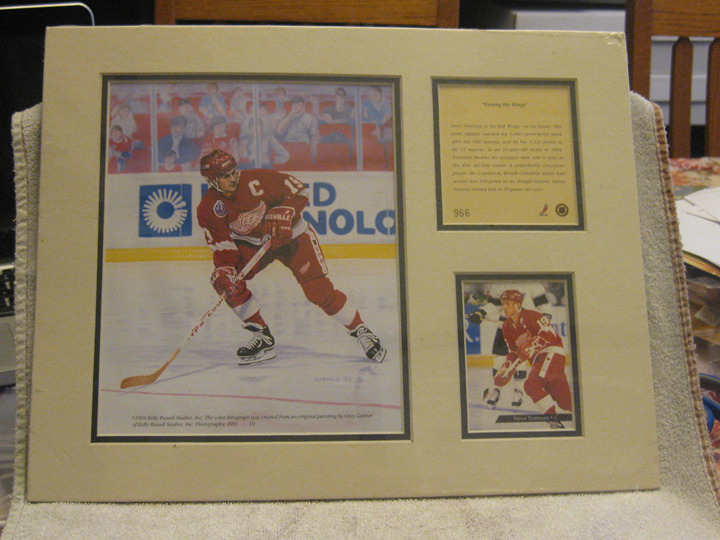 Kelly Russell Studios NHL Steve Yzerman Lithograph Detroit Red Wings sealed