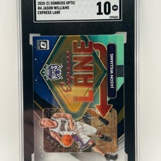 2020-21 DONRUSS OPTIC #4 JASON WILLIAMS EXPRESS LANE SGC 10