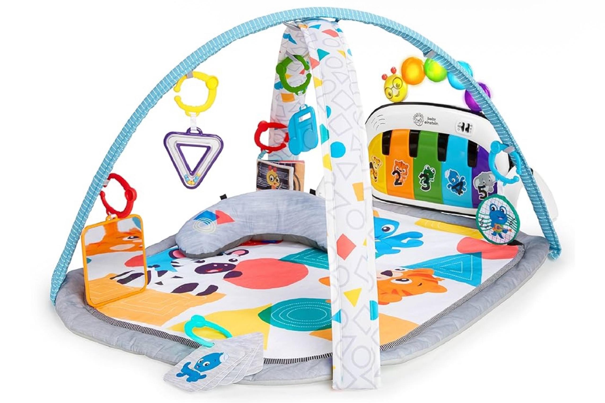 Baby Einstein 4-in-1  Music, Language Play Gym and Piano Tummy Time Activity Mat