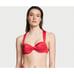 Victoria's Secret 38DD,38DDD BIKINI XXL bottom twist wild STRAWBERRY PINK RED