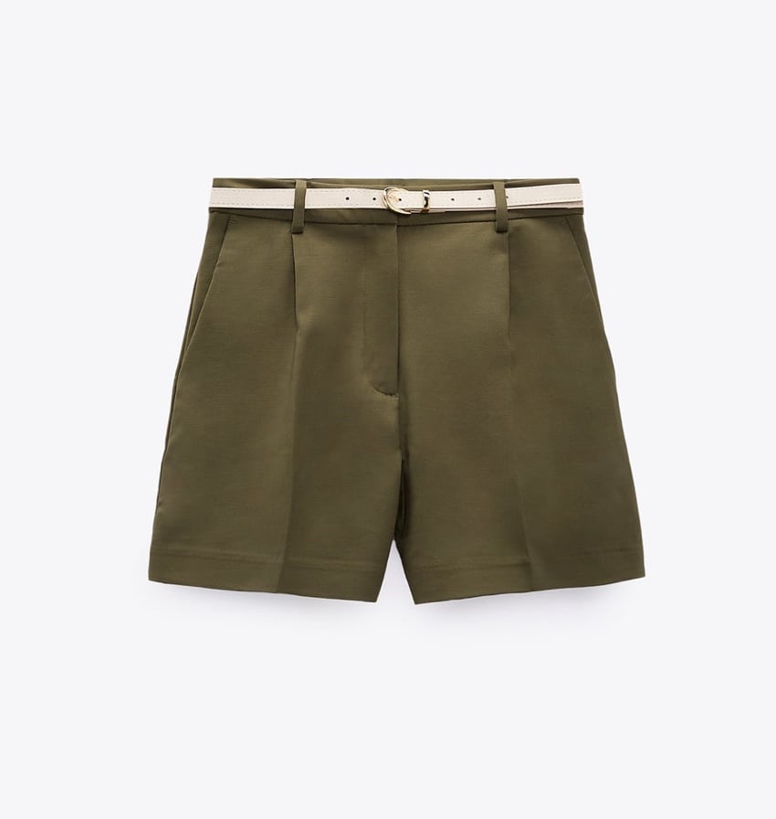 NWT!! Zara Double Faced Belted Shorts