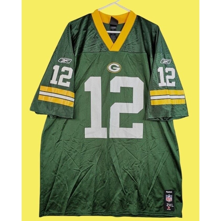Reebok NFL On Field Aaron Rodgers Jersey Green Bay Packers #12 Men's Size XXL
