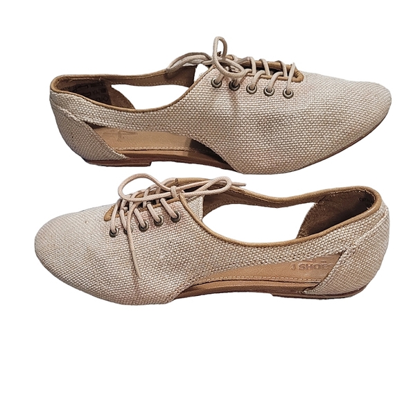 J. Shoes Catalan Leather and Canvas Loafers