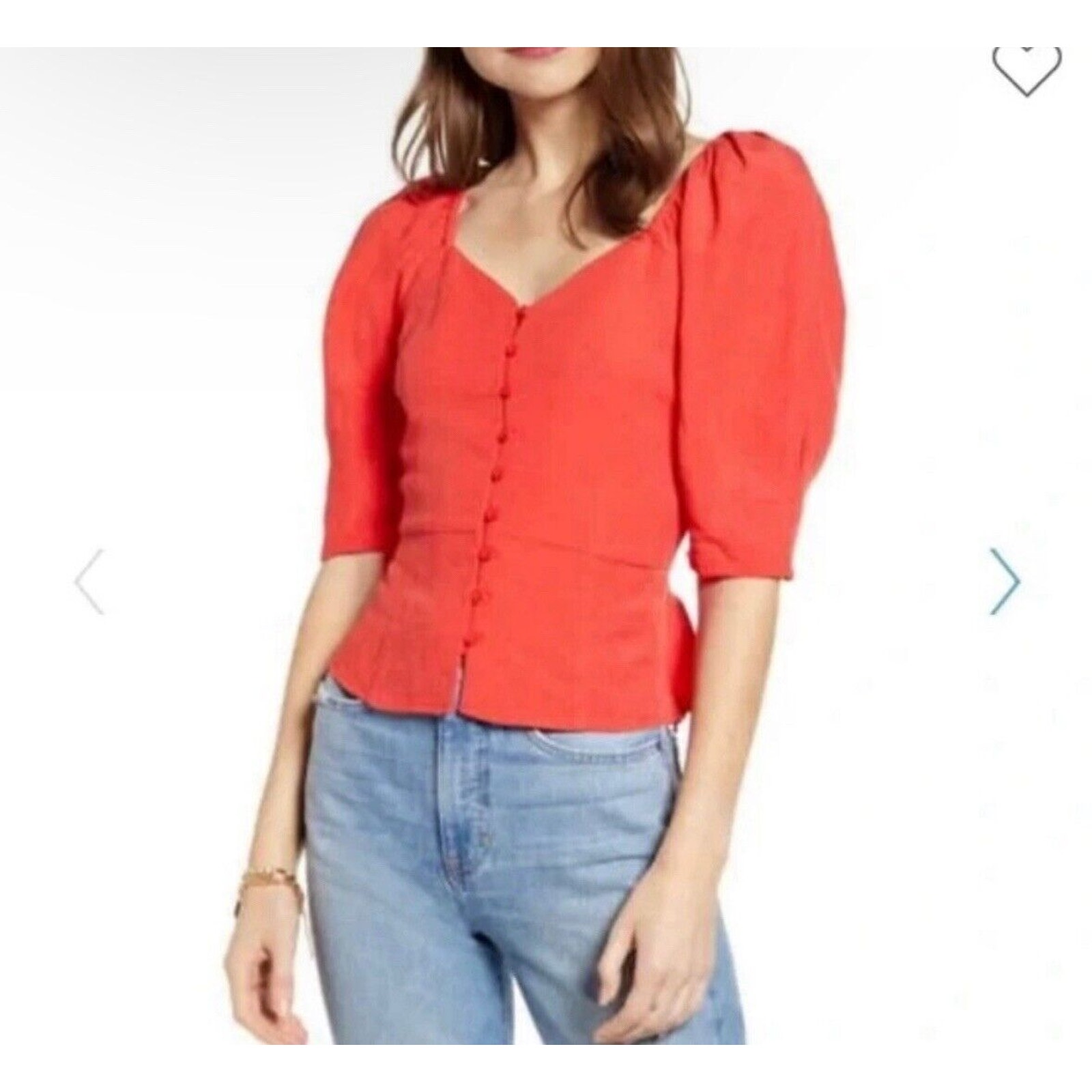 Something Navy Puff Sleeve Blouses for Women Mercari