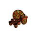 Authentic Russian hand painted Khokhloma 8 piece set.