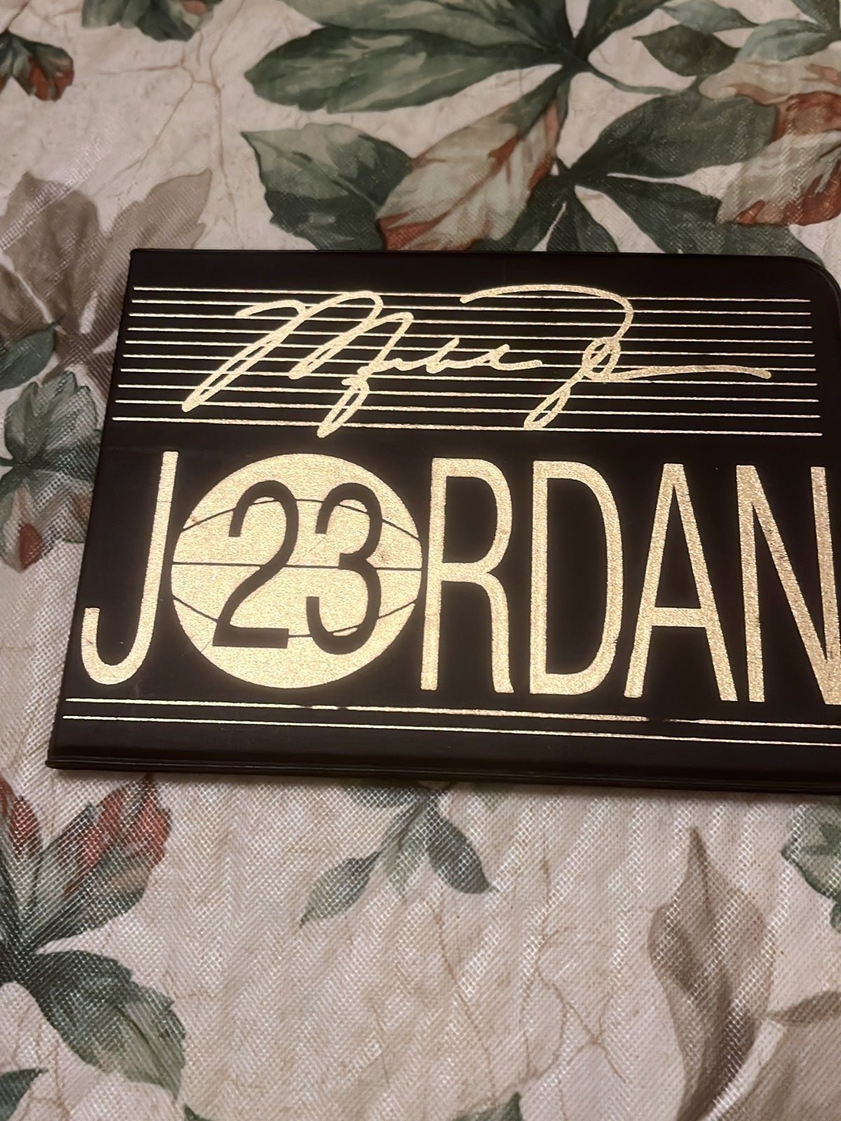 Michael Jordan commemorative gold stamp number 4080 gold 30 gold96 27 yrs old