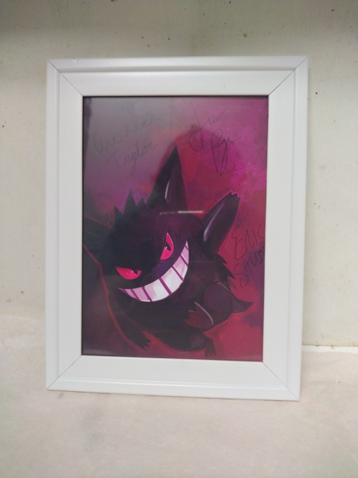 Autographed Gengar Artwork