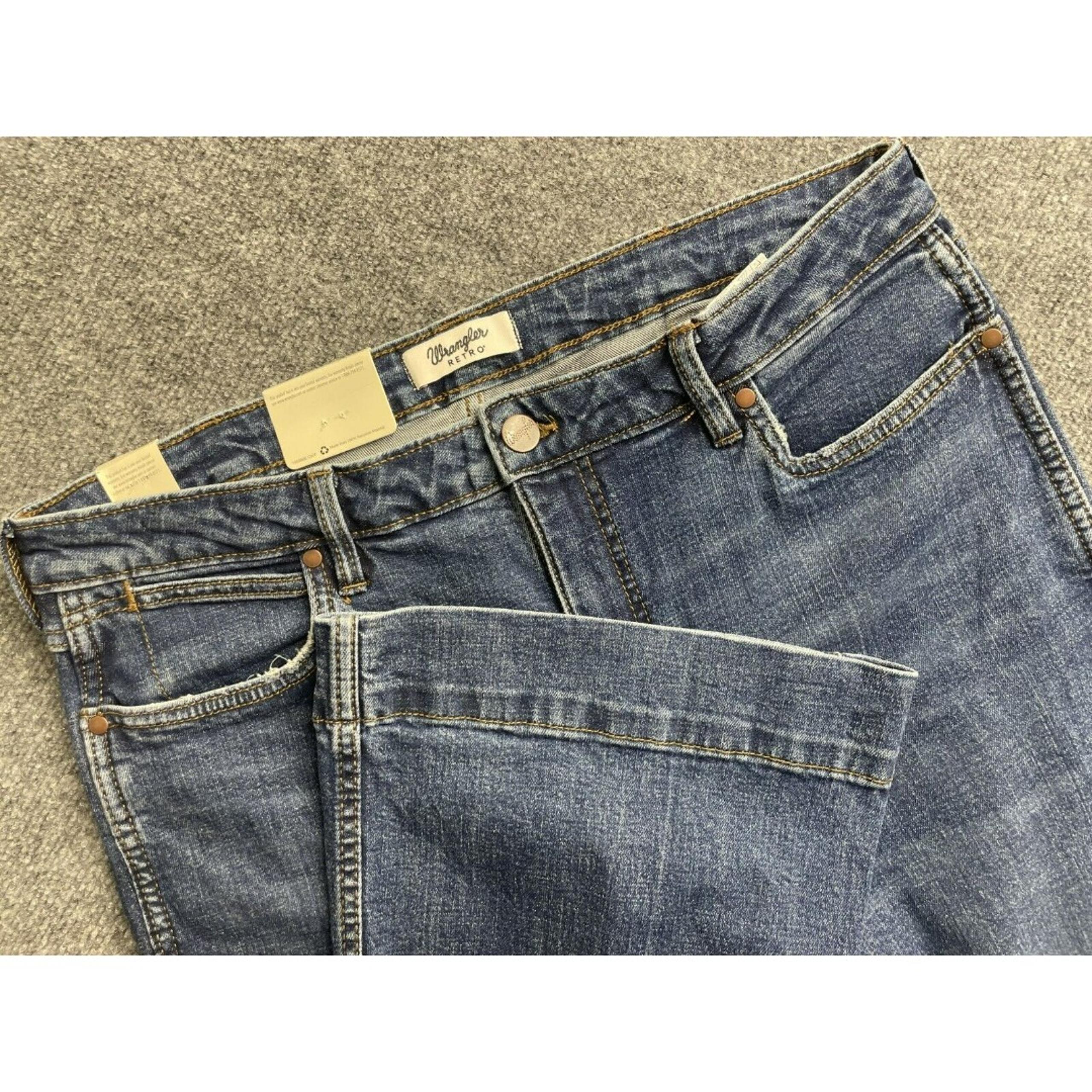 NEW Wrangler Retro Jeans Womens Size 33x32(36x31) Bailey High Rise Trouser