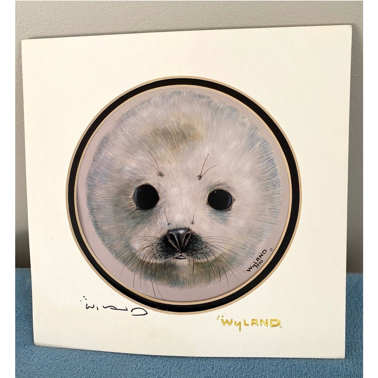 Save The Seals 1990 by Robert Wyland Lithograph Fine Art Hand signed Rare
