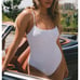 NWT Andie Women's The Jetties One Piece Swimsuit Long Torso Smooth White SZ XXLT