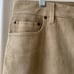 Women’s tan 100% goat suede Lauren jeans size 16