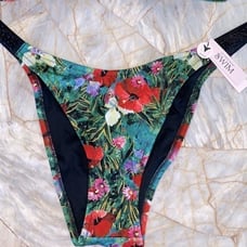 Victoria's Secret Swim Brazilian BOMBSHELL BIKINI Bottoms Shine Strap Swim XS