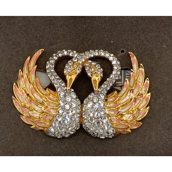 Nolan Miller Glamour Collection Double Swans with original box