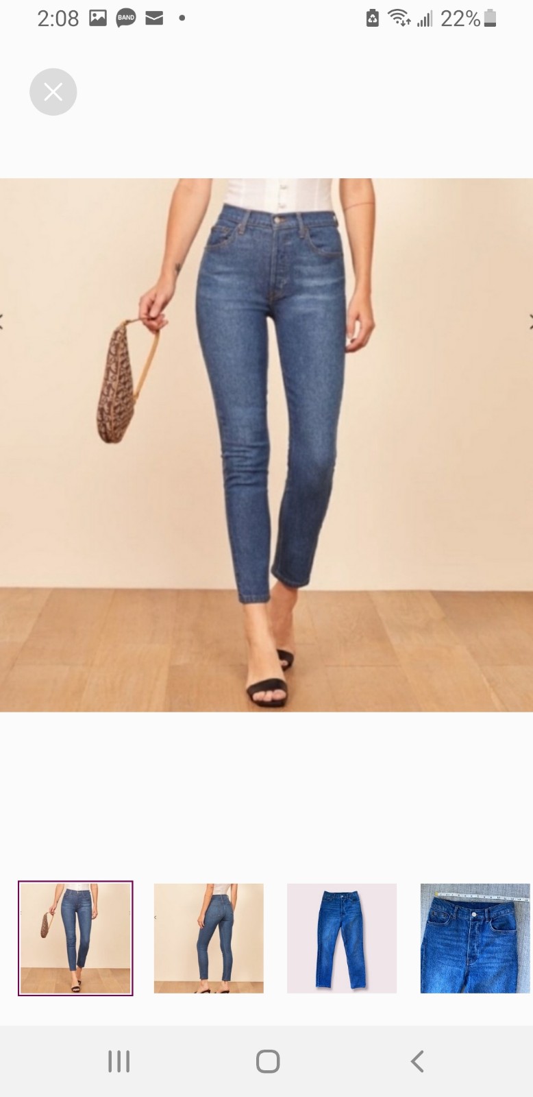 Reformation High Rise Skinny Jeans