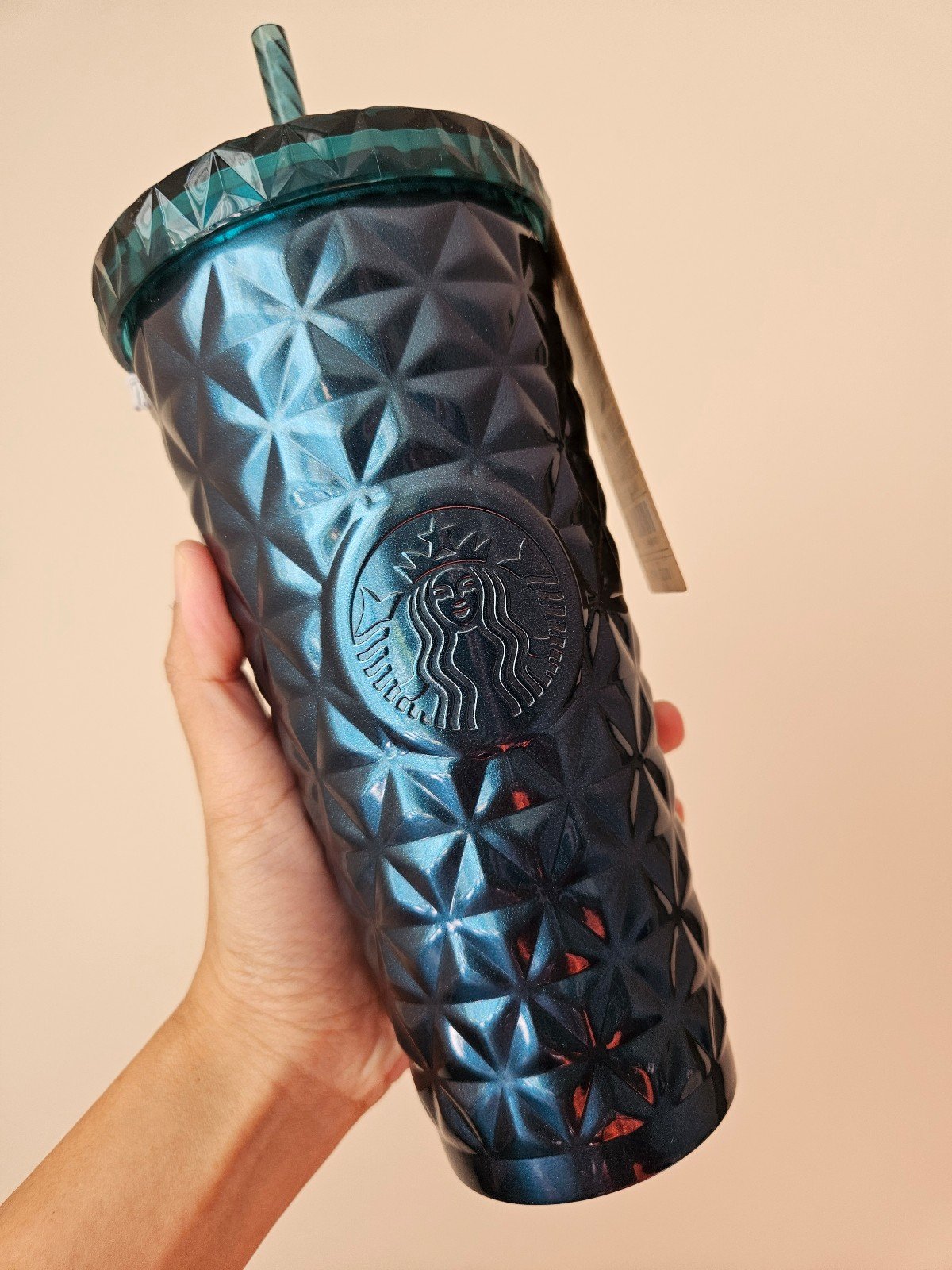 Starbucks Exclusive Korea Blue Green Dion Holiday Tumbler