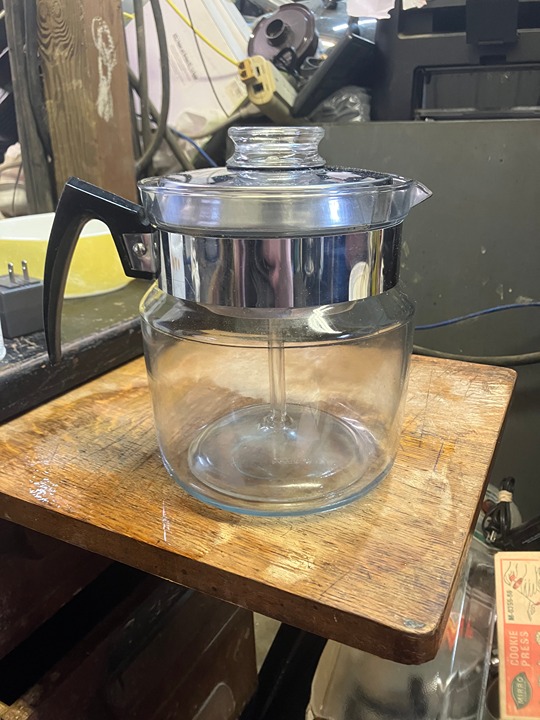 Pyrex Flameware 9 Cup Coffee Pot Percolator 8859B