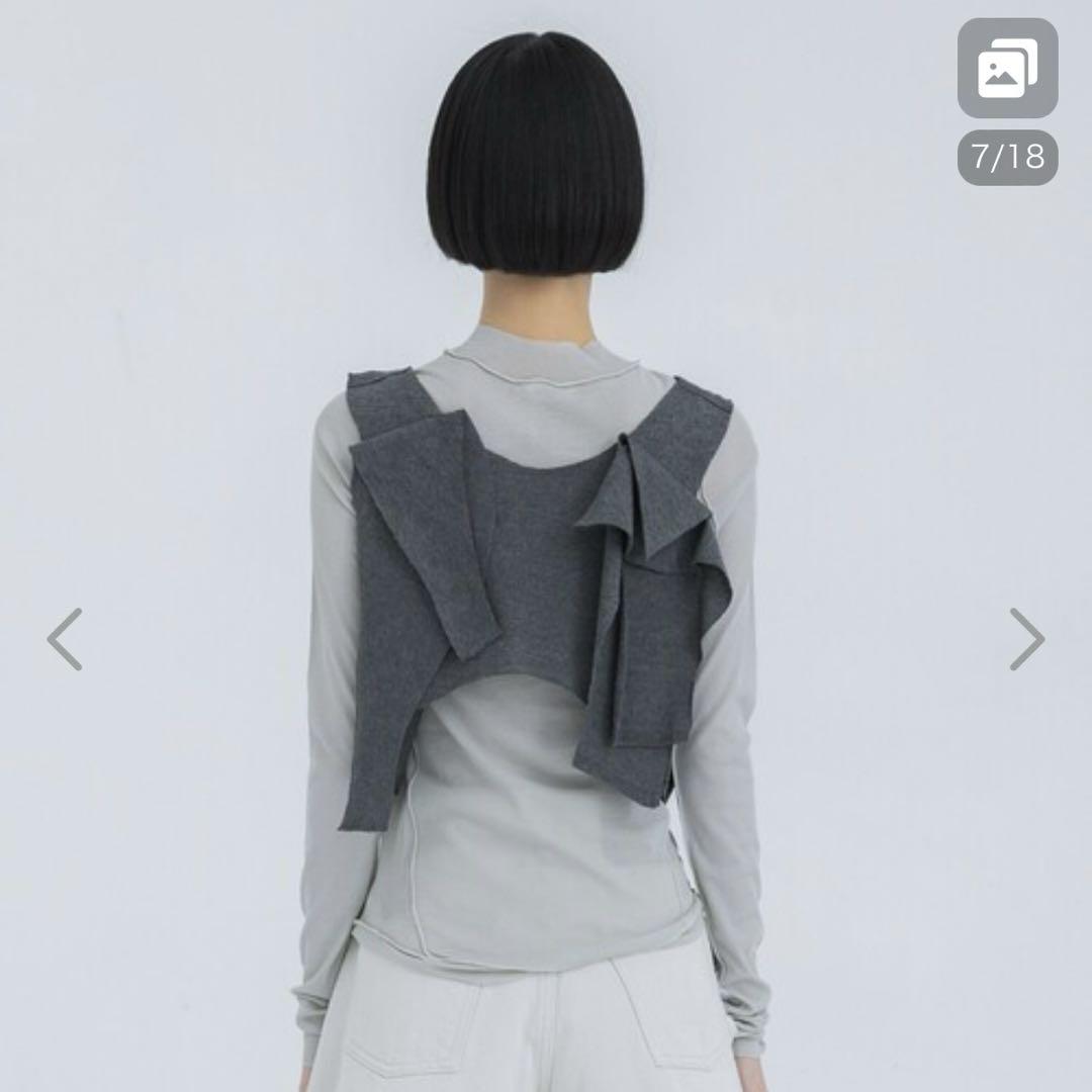 kotohayokozawa Cutting Short Knit