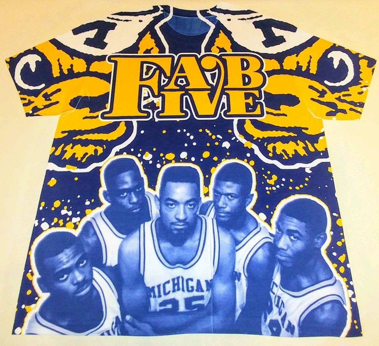 Custom Michigan Fab Five T Shirt
