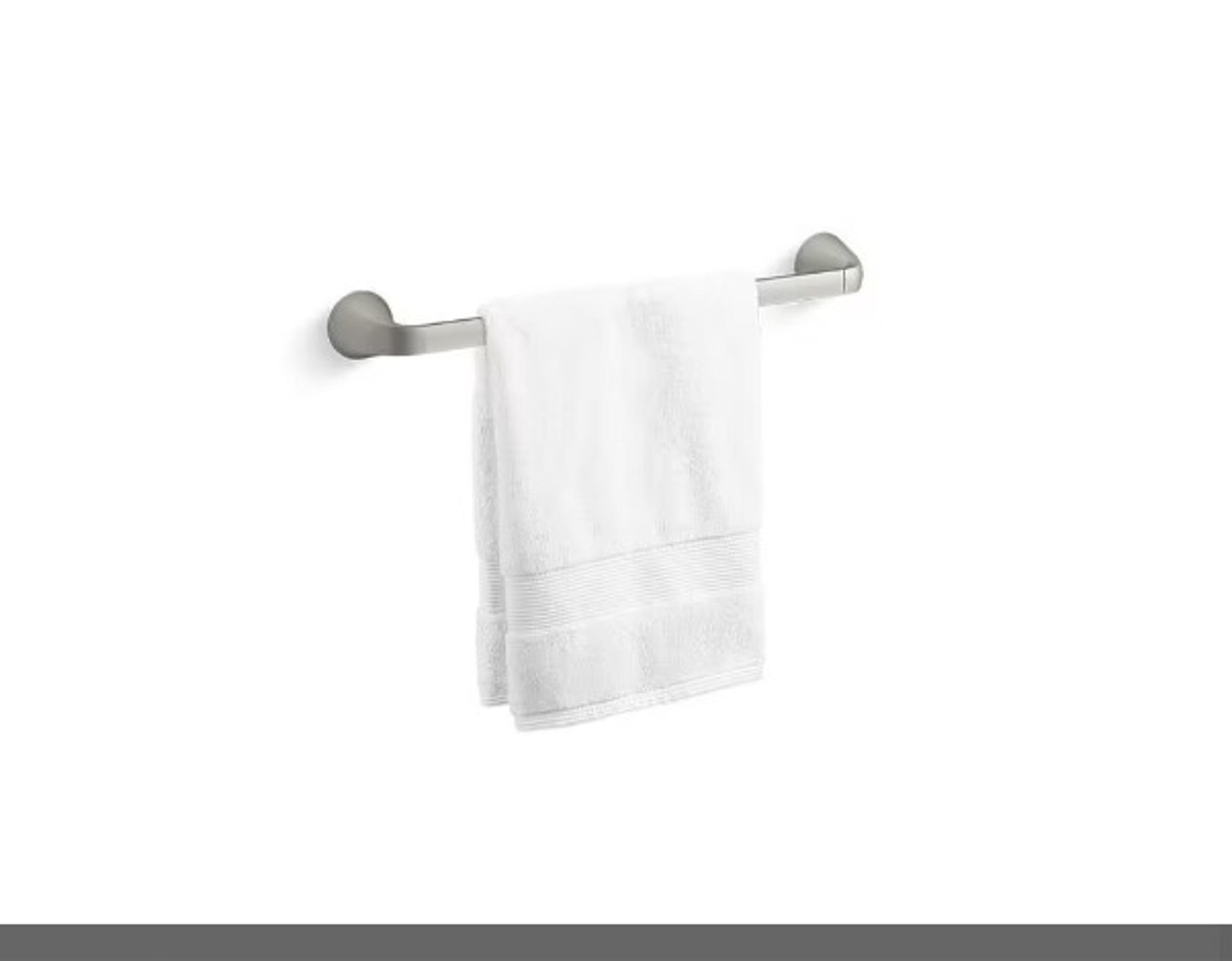 Kohler Cursiva 18 in. Towel Bar in Vibrant Brushed Nickel K-R26687-BN