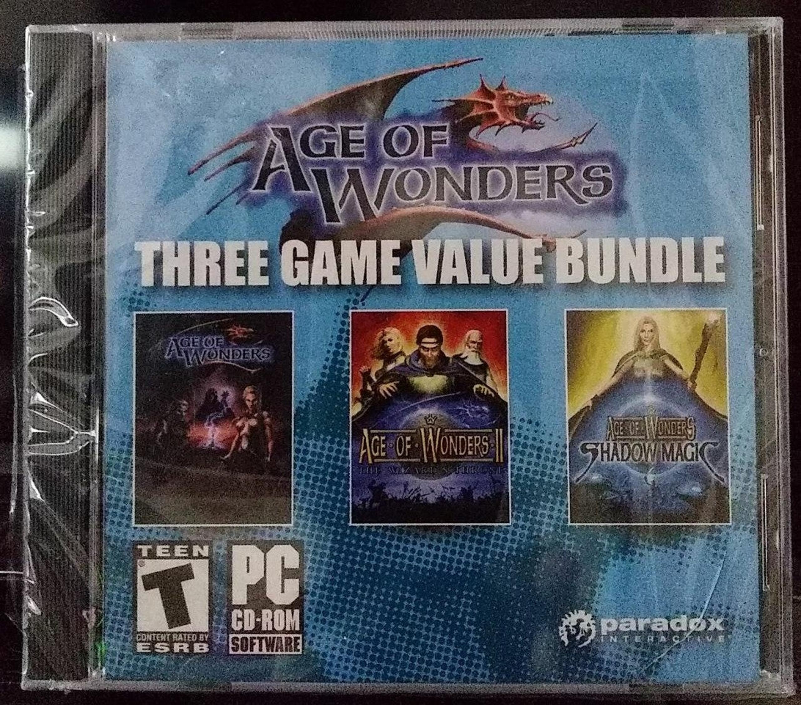 PC Age of Wonders, 3 Video Games, CD-ROM